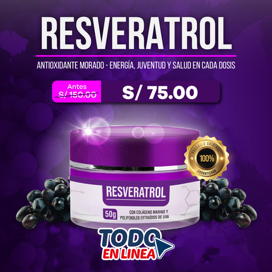 RESVERATROL™ – Máxima Protección Antioxidante para tu Bienestar (50g)