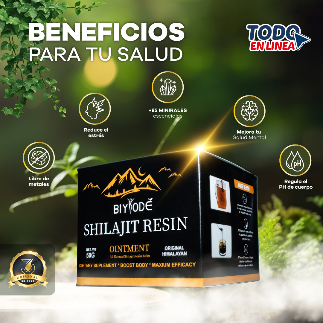 SHILAJIT RESIN 3DTRES - (100% Puro y Natural)