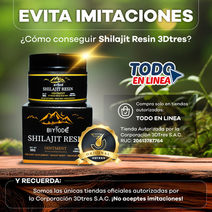 SHILAJIT RESIN 3DTRES - (100% Puro y Natural)