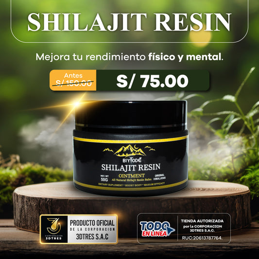 SHILAJIT RESIN 3DTRES - (100% Puro y Natural)